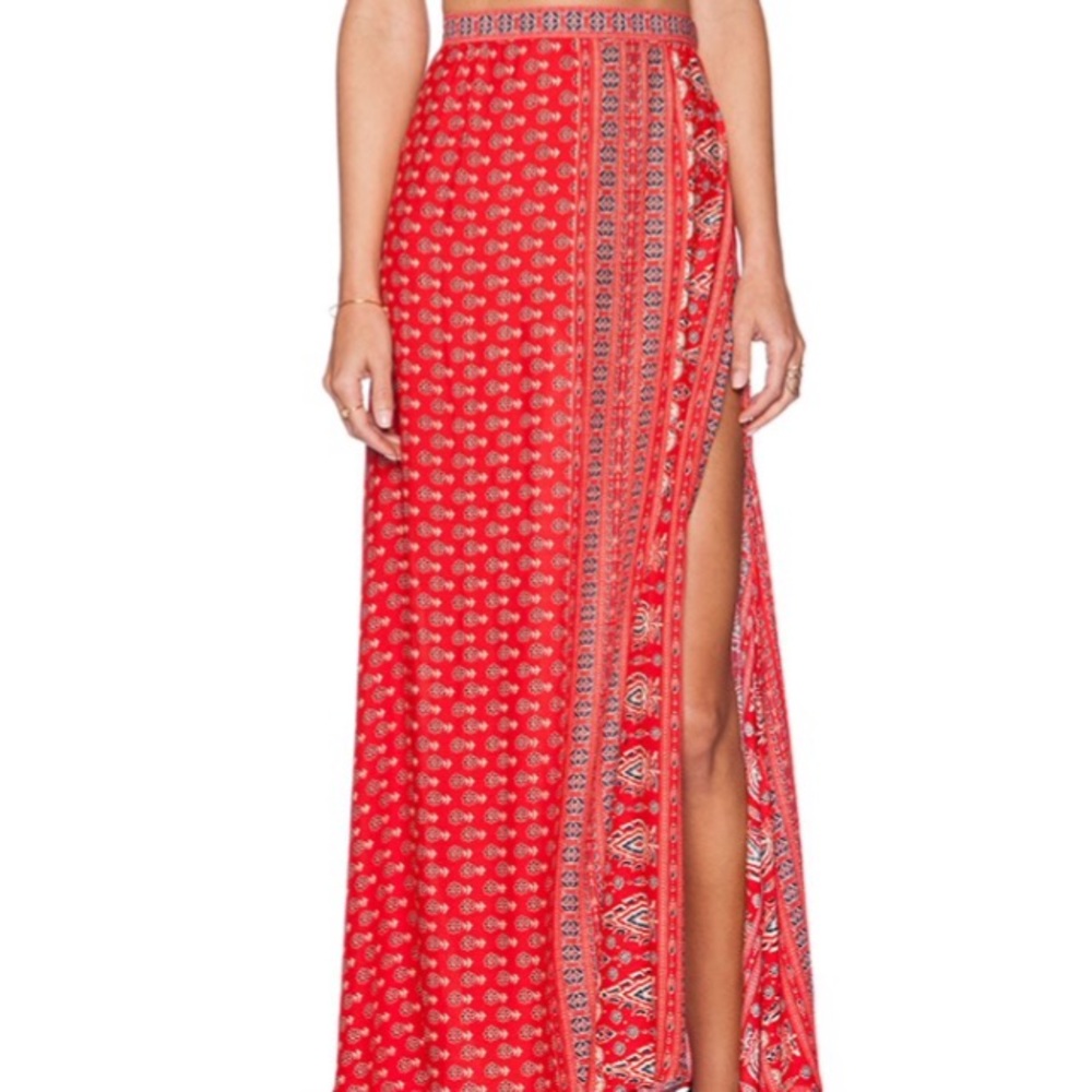 Spell & the Gypsy Gypsiana Red Bandana Maxi Skirt!  Size medium